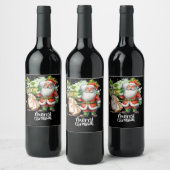 Golf Kerstmis met Sinterklaas en golftas Wijn Etiket (Flessen)