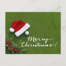 Golf Kerstmis op Putting Green Prettig Kerstfeest