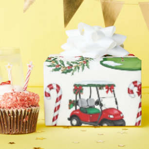 Golf Kerstmis thema geschenken voor golfer Cadeaupapier