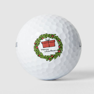 Golf Kerstmis thema voor Golfer Golfballen