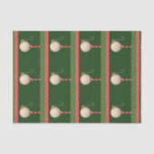 Golf Kerstmis Tissuepapier (Voorkant)