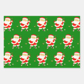 Golf-kerstpapier Inpakpapier Vel (Voorkant)