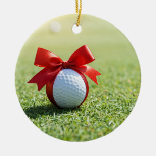 Golf Kerstthema voor Kerst Keramisch Ornament