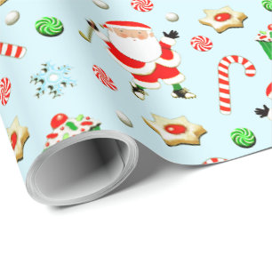 Golf Kerstvakantie Cadeaupapier