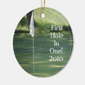 Golf-kerstversiering Keramisch Ornament (Links)