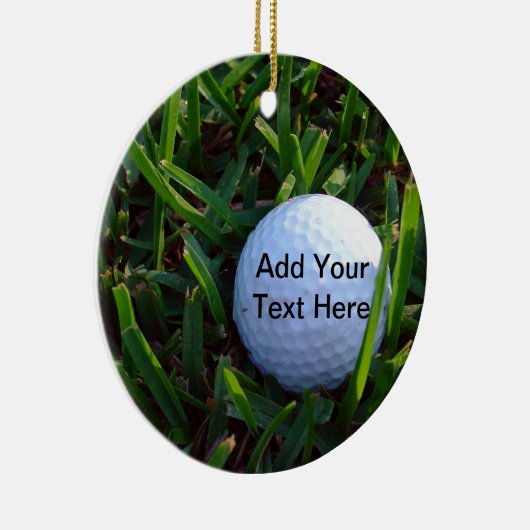 Golf-kerstversiering Keramisch Ornament (Rechts)