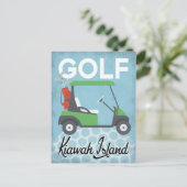 Golf Kiawah Island - Retro  Briefkaart (Staand voorkant)