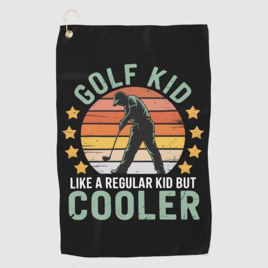 Golf Kids Funny Young Golfer & Golfing Lover Gift  Golfhanddoek (Voorkant)