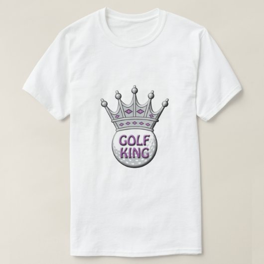 Golf King Vaderdag Dadism Gift T-shirt (Design voorkant)