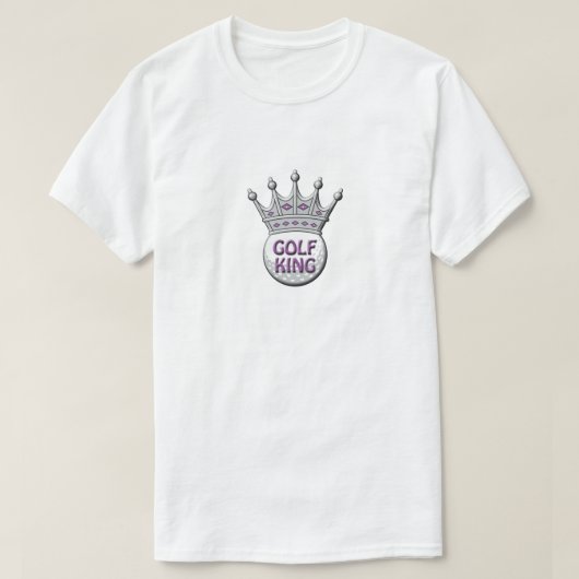 Golf King Vaderdag Dadism Gift T-shirt (Design voorkant)