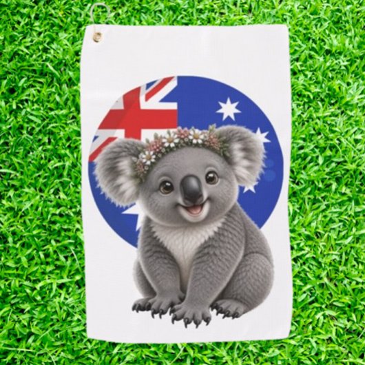 Golf Koala Un Petit Morceau d'Australie Serviette de Go