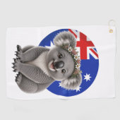 Golf Koala Un Petit Morceau d'Australie Serviette de Go (Horizontal)