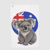 Golf Koala Un Petit Morceau d'Australie Serviette de Go (Devant)