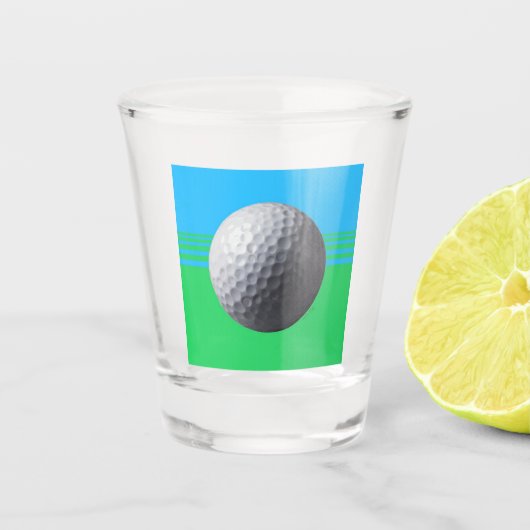 Golf kogelglas shot glas (Voorkant)