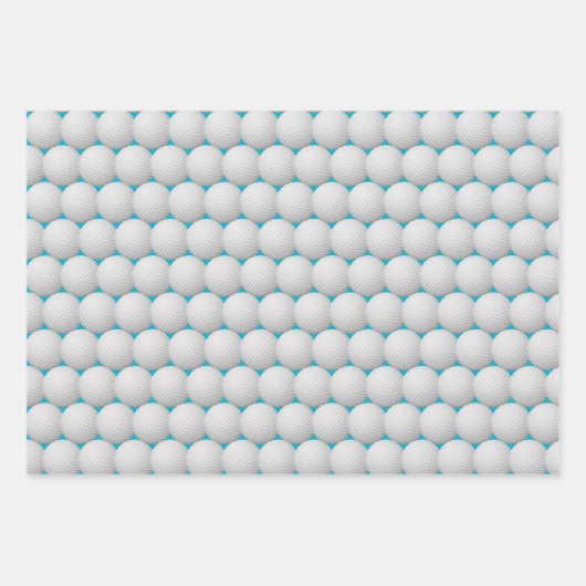 Golf Kogels Abstract ontwerp — Papierbladen overvu Inpakpapier Vel (Voorkant 2)