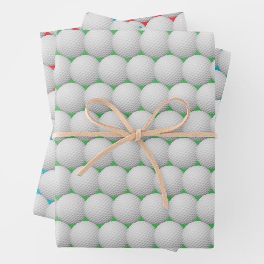 Golf Kogels Abstract ontwerp — Papierbladen overvu Inpakpapier Vel (In situ)