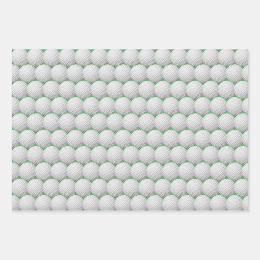 Golf Kogels Abstract ontwerp — Papierbladen overvu Inpakpapier Vel (Voorkant)