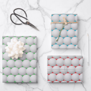 Golf Kogels Abstract ontwerp — Papierbladen overvu Inpakpapier Vel