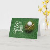 Golf Krijg snel goed met golfbal op groen Kaart (Gele Bloem)