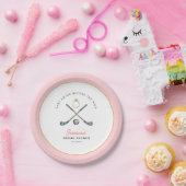 Golf "Laatste swing voor de ring" Vrijgezellenfees Papieren Bordje (Feest)