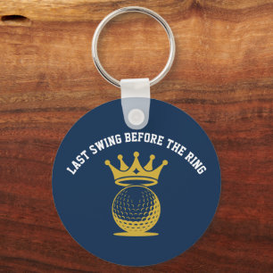 Golf - Laatste Swing Voor de Trouwfeest Uitstap Sleutelhanger