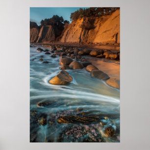 Golf langs het strand, Californië Poster