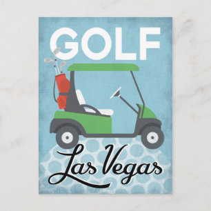 Golf Las Vegas Nevada - Retro Vintage Travel Briefkaart