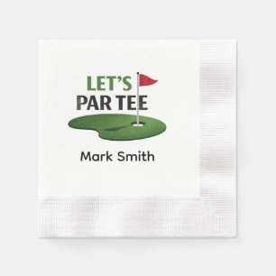 Golf Laten we Par Tee servetten zijn Golf vrijge