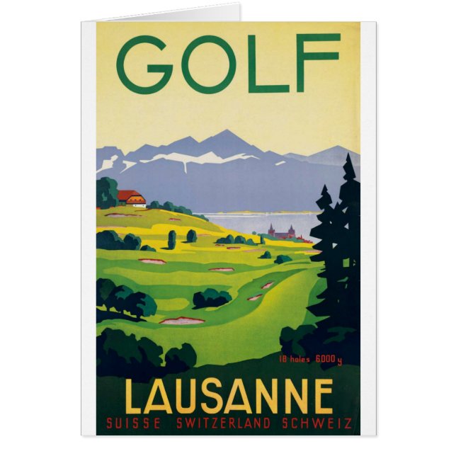  Golf Lausanne City-meer Zwitserland (Voorkant)