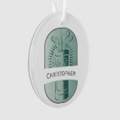 Golf Lecteur Golf Sac Golfeur Monogramme Noël (devant)