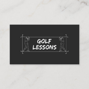 Golf Lessen Leraar Instructeur Coach Instructie Visitekaartje