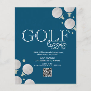 Golf Lessen Volwassenen Kinderen Zakelijke Flyers