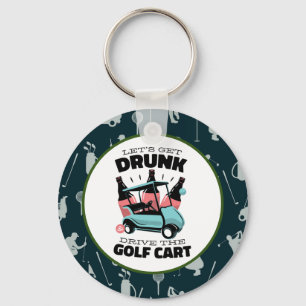 Golf Let’s Par t-shirt met golfkar Sleutelhanger