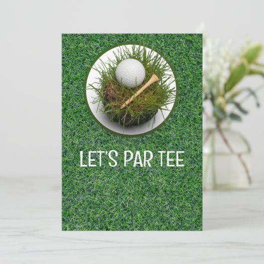 Golf Let’s Par tee  Kaart (Staand voorkant)
