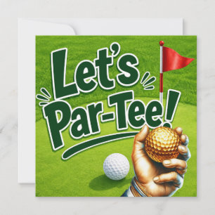 Golf Let’s Par-Tee Minigolf Feestje Kaart