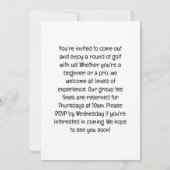 Golf Let's Par t-shirt voor Kerstmis Kaart (Achterkant)