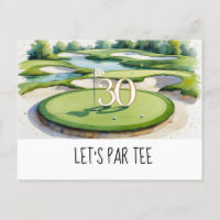 Golf Let's Par tee 30ste verjaardag voor golfer fe