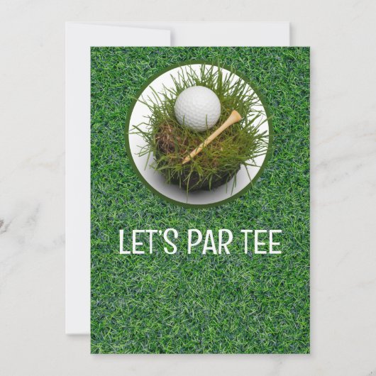 Golf Let's Par tee Kaart (Voorkant)