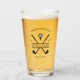 Golf Liefhebber Cross Club Naam Bier Glas