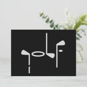 Golf Liefhebber Golfer Golfclub Kaart