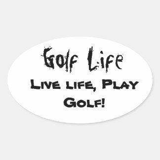 Golf Life Decals Ovale Sticker