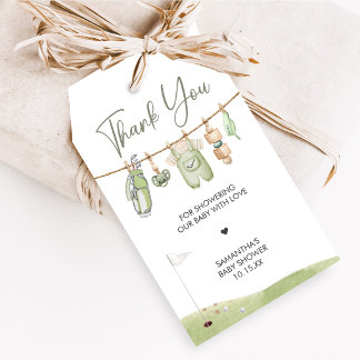 Golf Little Putter Baby Shower Favor Tags Cadeaulabel