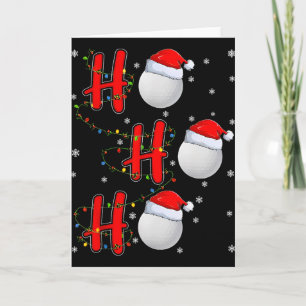 Golf Ll Kerstman Hoed Ho Ho Ho Mannen Vrouwen Kers Kaart