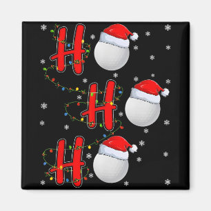 Golf Ll Kerstman Hoed Ho Ho Ho Mannen Vrouwen Kers Magneet