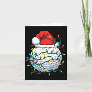 Golf LL Santa Hat Mannen Vrouwen Kerst Golfen XMA Kaart