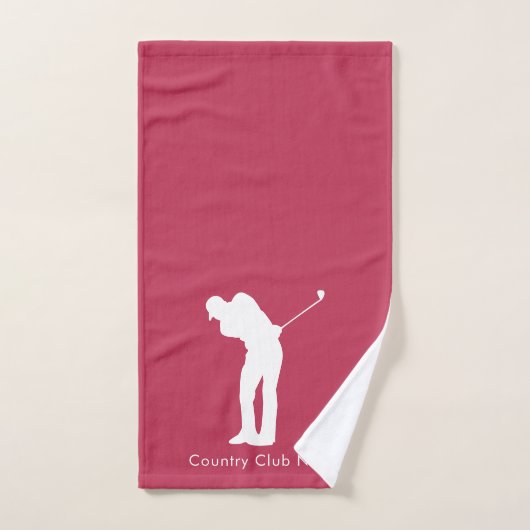 Golf Lover Country Club Joueurs Garder Custom (Serviette à main)