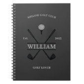 Golf Lover Cross Club Log Notitieboek (Voorkant)