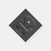 Golf Lover Cross Club Papier Servet (Hoek)