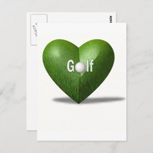 Golf Lover Design Briefkaart (Voorkant / Achterkant)