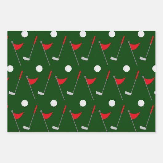 Golf Lover, Golfgift, Sportpatroon Inpakpapier Vel (Voorkant)